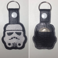 
              Glow-In-The-Dark Storm Trooper Quarter Holder Key Fob
            